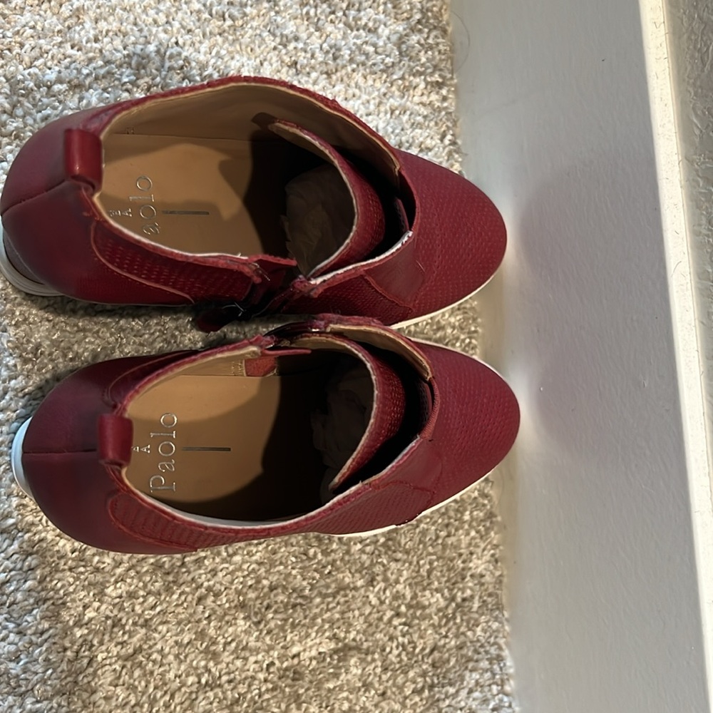 Leather Paola Dress Wedge Sneaker - Picture 5 of 6